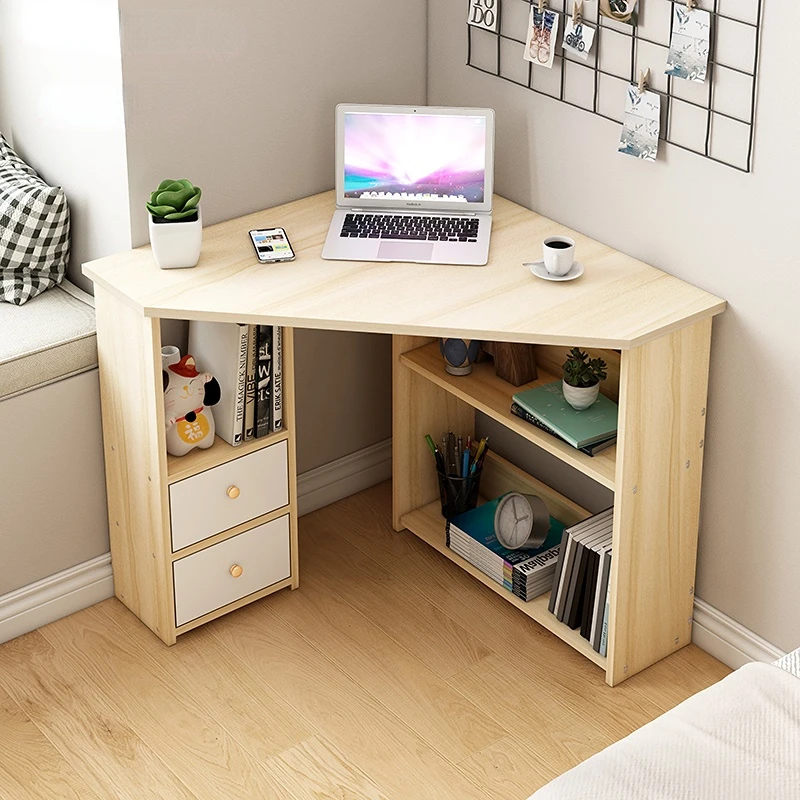 

Corner Small Desktop Computer Desks Corner Desk Against The Wall Bedroom Home Student Study Desks Balcony Corner office Desks