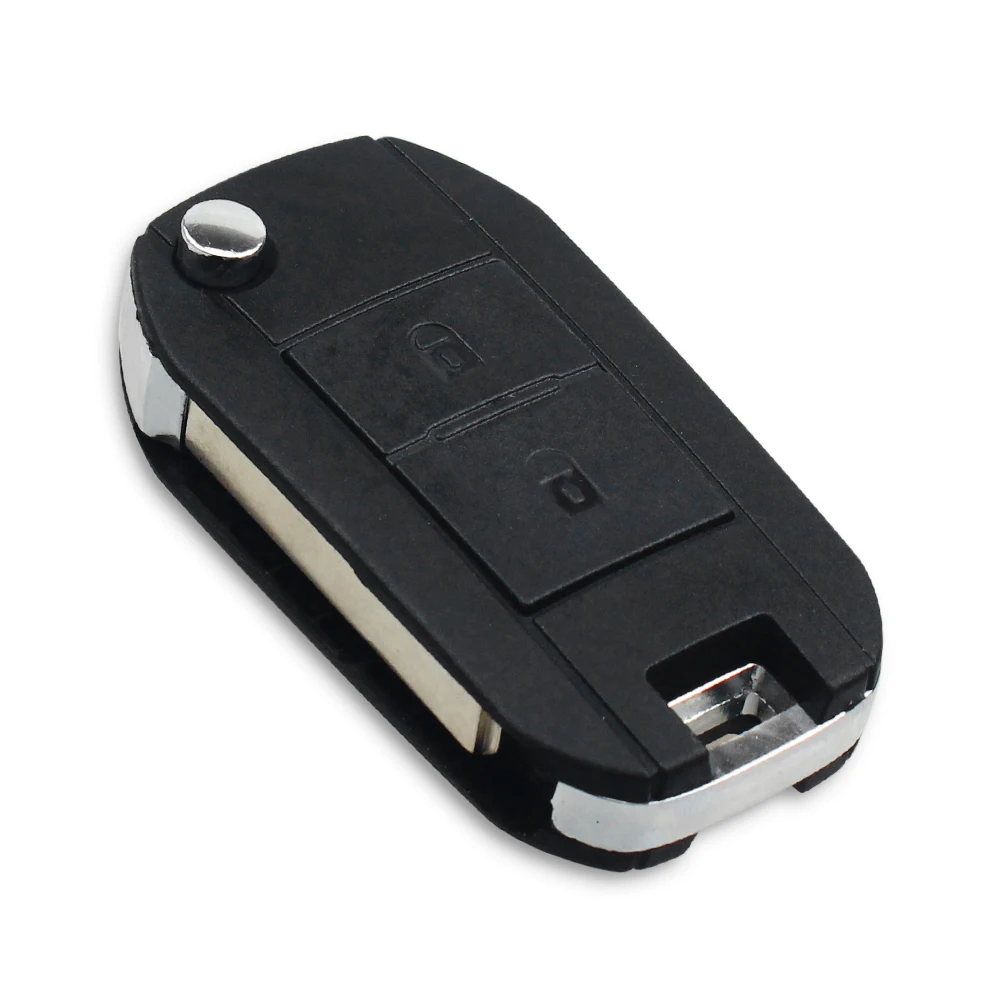 2 Button Modified Flip Remote Car Key Shell For Citroen Peugeot