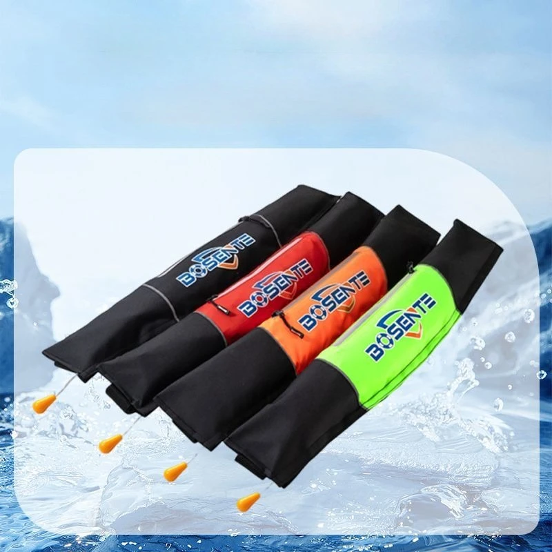 Men Life Jacket Waist Belt Automatic Inflation Adult Large Buoyancy Fishing Special Portable Car Fishing Swimming Life Buoy