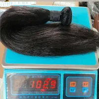 30 32 40 pouces brésilien crépus droite cheveux humains paquets Remy Extensions de cheveux humains 1/3/4 pièces trames de cheveux Yaki droite cheveux humains 5