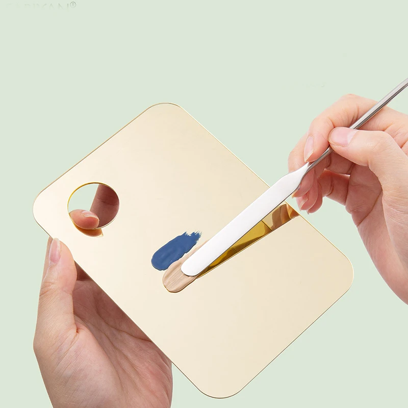 Acrylic Palette Spatula Rod Gel Foundation Eye Shadow Mixing Cream Pigments For Watercolor Paints Painting Art Supplies color palette watercolor palette