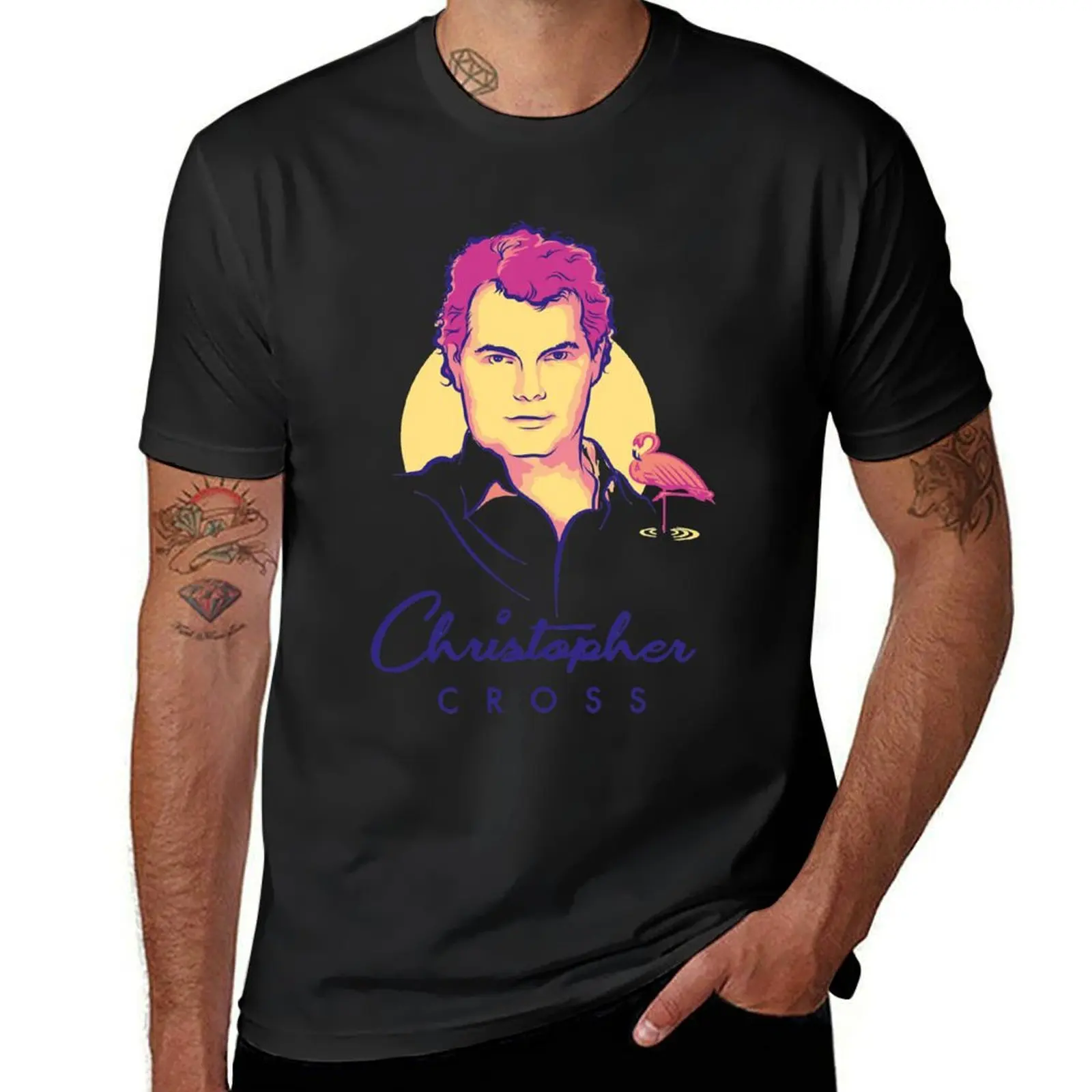 Christopher Cross T-Shirt shirts graphic tees summer top blacks fitted t shirts for men