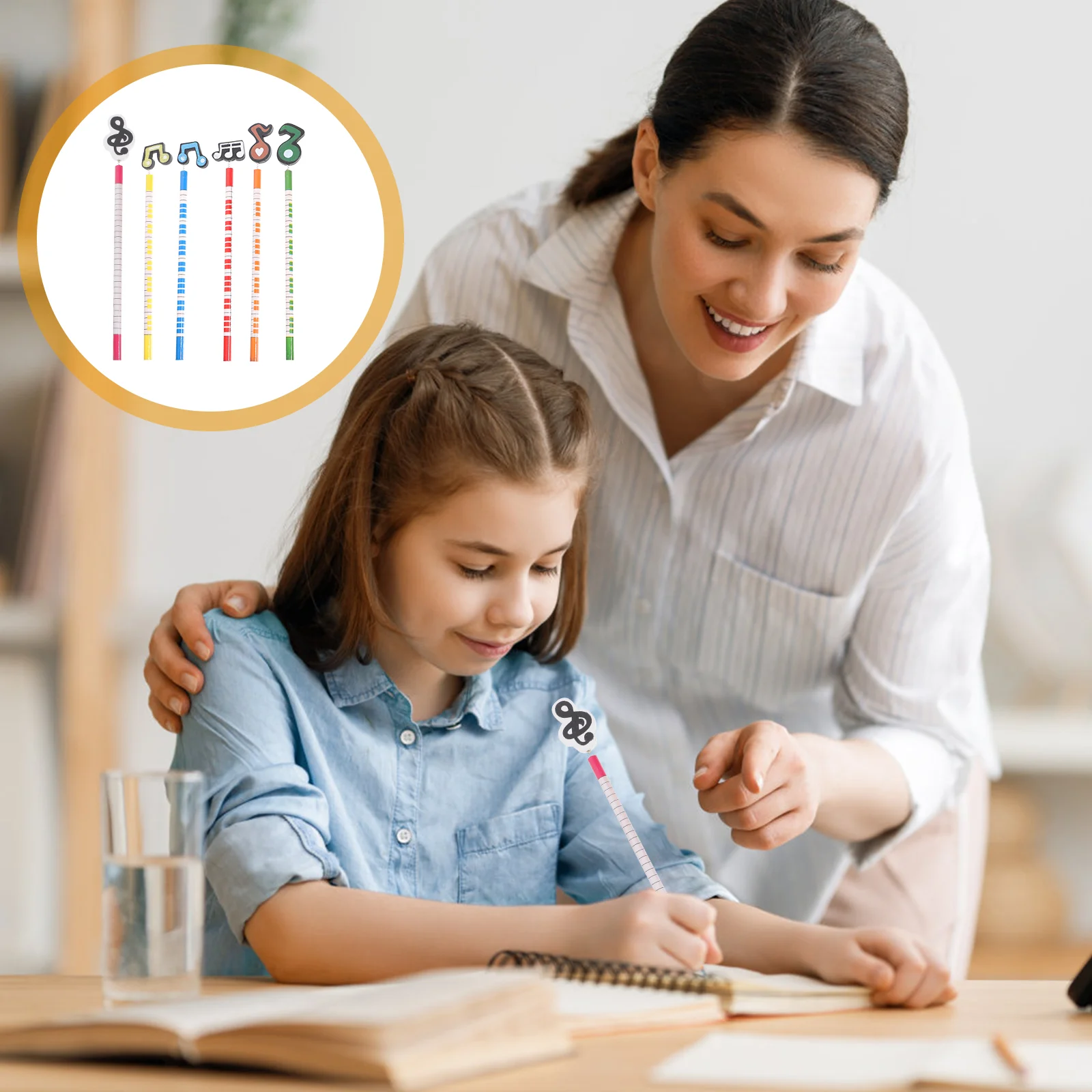 

Musical Note Pencils Music Theme Wooden Pencils for Artists Kids Students