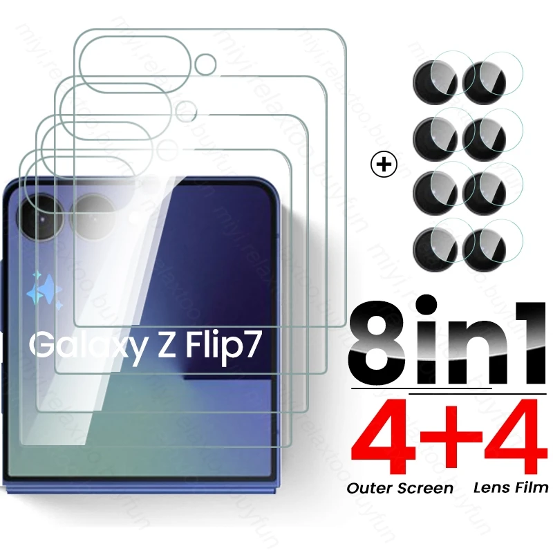 8-in-1 Tempered Glass Outer Screen Protector & Case