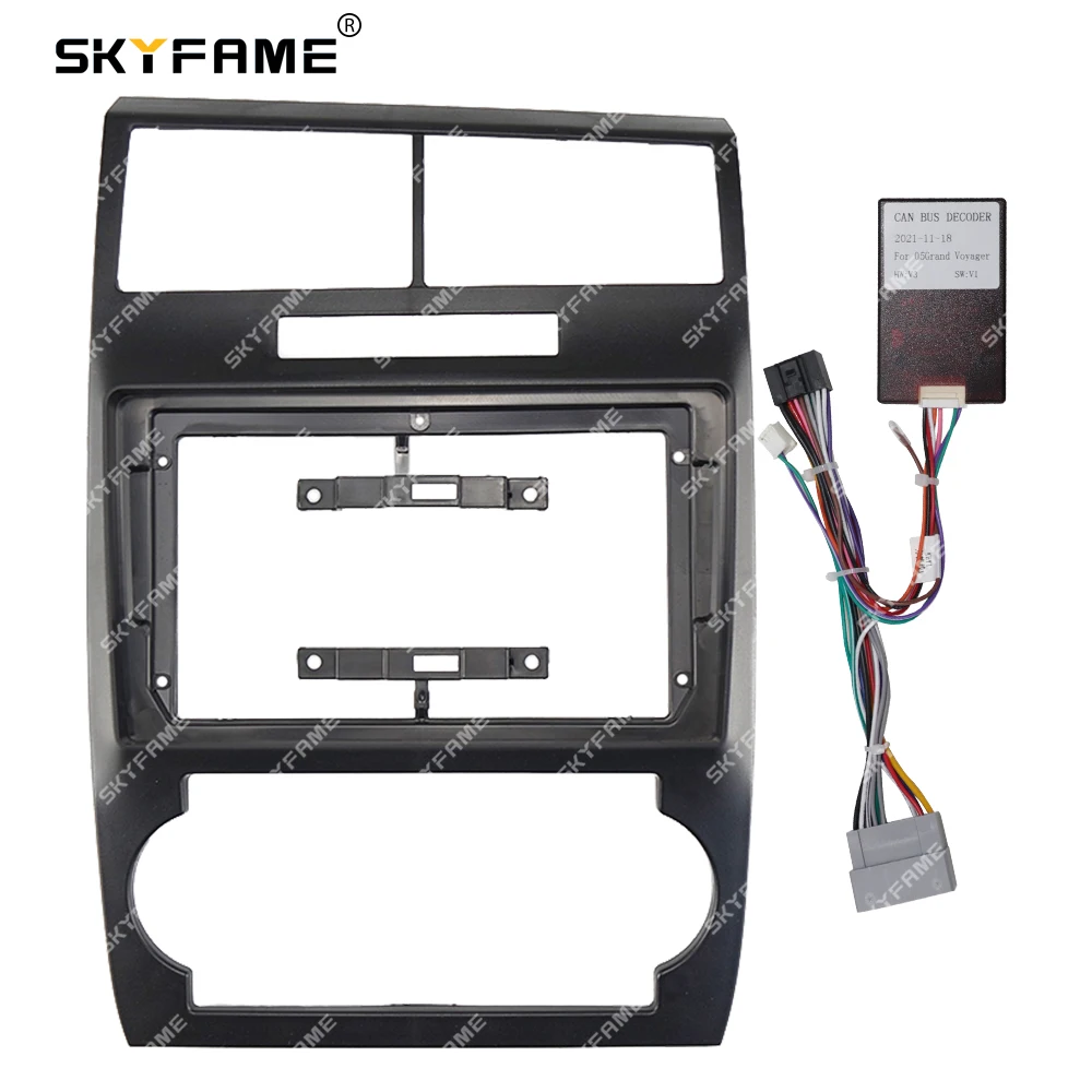 

SKYFAME Car Frame Fascia Adapter Canbus Box Decode Android Radio Dash Fitting Panel Kitr For Dodge Charger Magnum