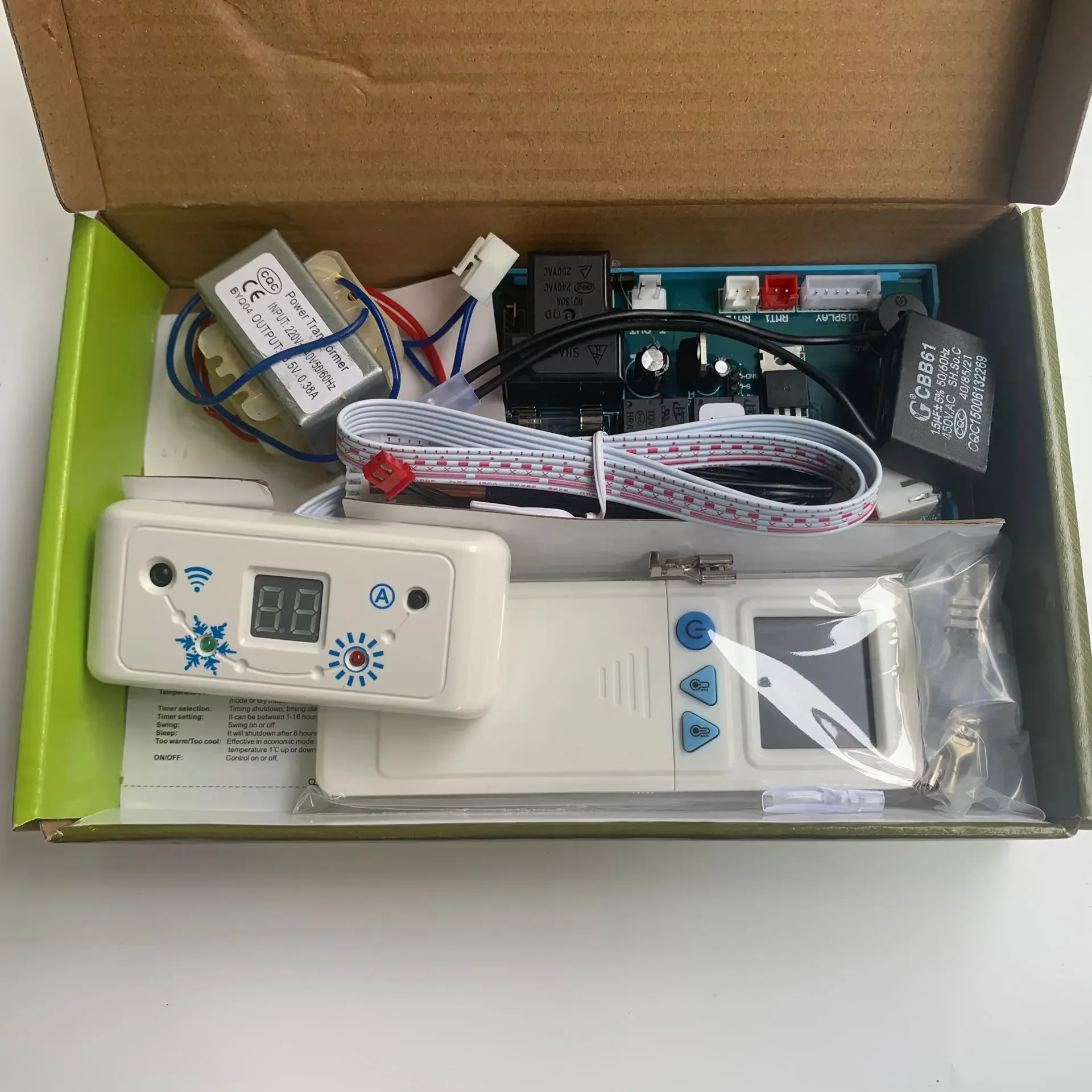 

Universal Ductless Mini-Split AC Control System QD-U08PGC+ With Remote and Sensor