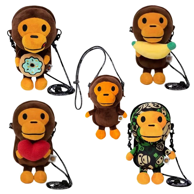 

Сумка с рисунком обезьянки, сумка для телефона Milomonkey, сумка через плечо, сумка-мессенджер с рисунком обезьянки и бананов