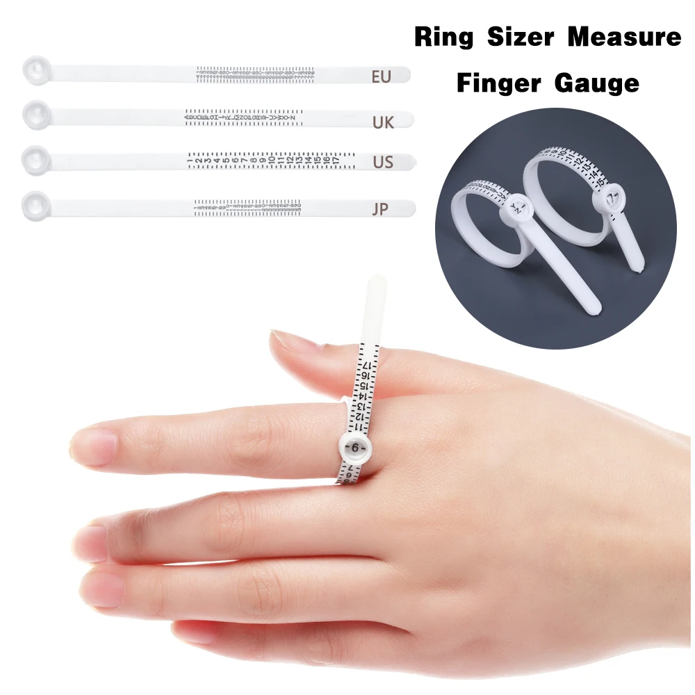 

High Quality UK/US/EU/JP Sizes A-Z Men and Womens Wedding Ring Band Finger Gauge Ring Sizer Measure Genuine Tester