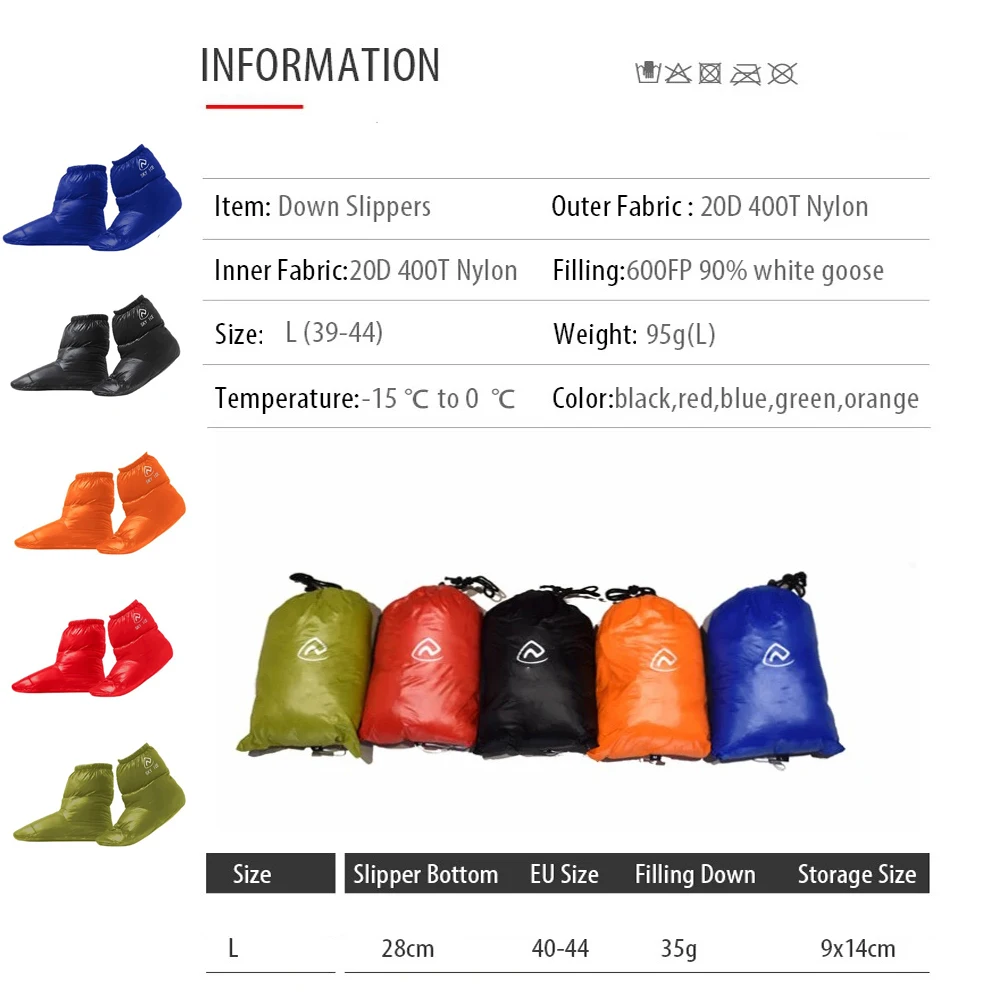 Winter Duck Down Booties Outdoor Camping Tent Warm Boots Warm Shoes Winter Feet Cover Waterproof Windproof for Men Women down foot cover