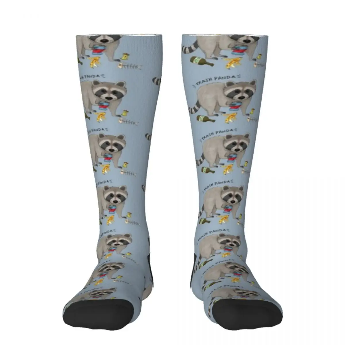 

Носки с рисунком панды/енота, яркие подвязки, прозрачные футбольные зимние термоноски для женщин и мужчин