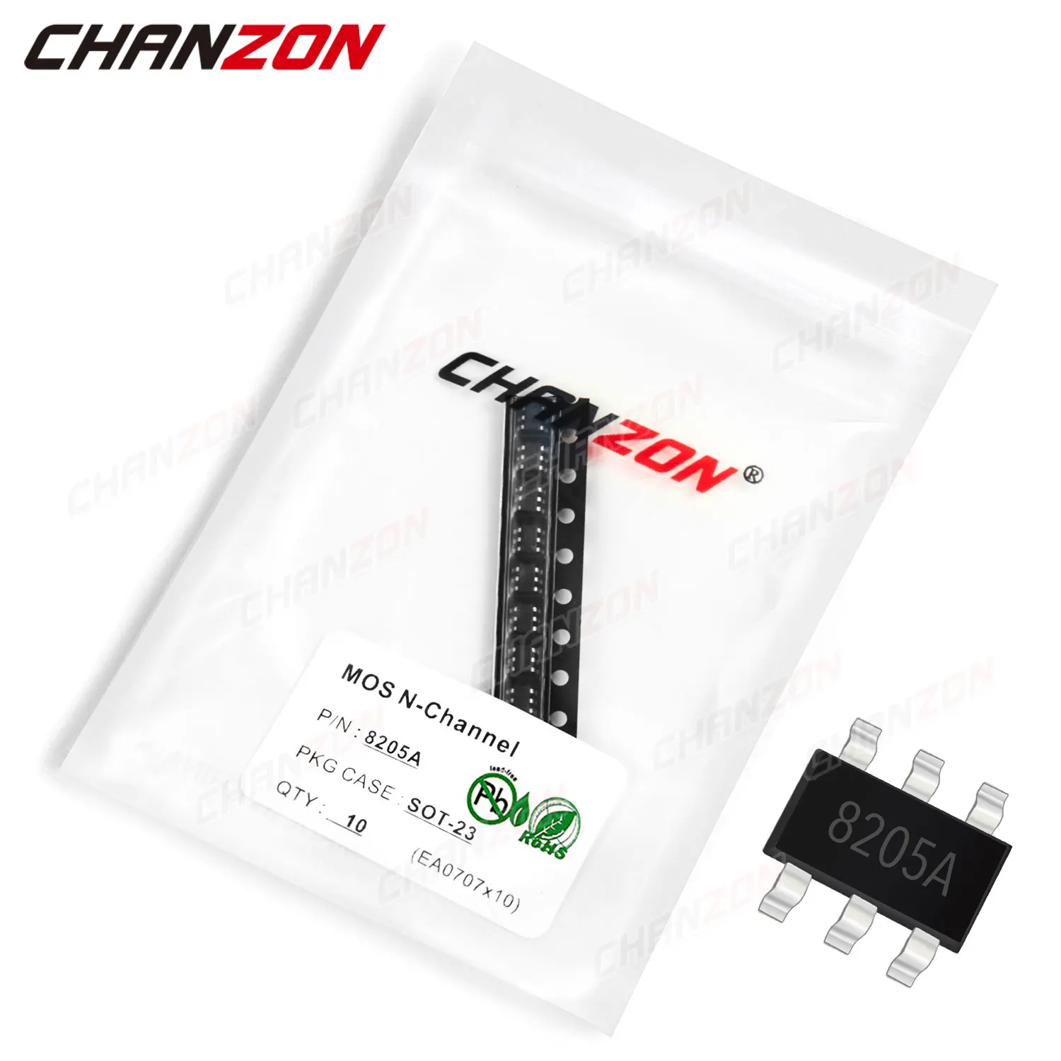 10pcs 8205A SOT-23 N-Channel Mosfet Transistor