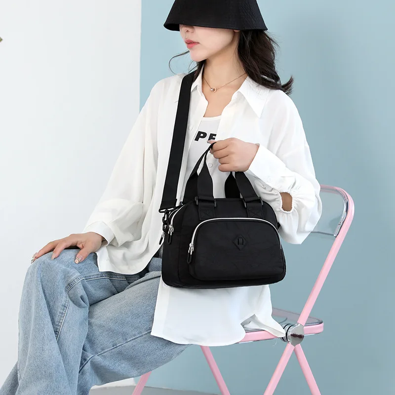 New Fashion Women's Handbag Nylon Bag Large Capacity Nylon Women's Bag Single Shoulder Crossbody