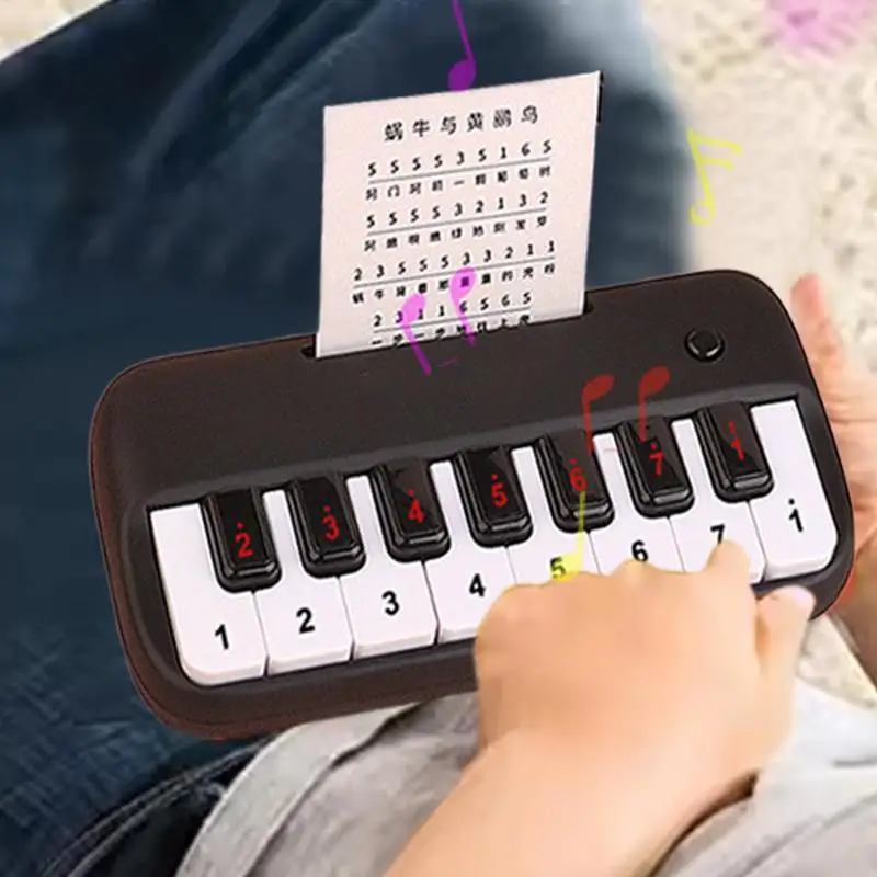 Portable Kid Pocket Piano Music Instrument For Trip 15 Keys Educational Musical Instrument Music Play For Beginner birthday gift