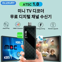 DLUXURY Корея ATSC Мини-цифровой ТВ-конвертер HD FTA ATSC Тюнер USB Мультимедийная запись PVR EPG Скрытый за ТВ-приемником