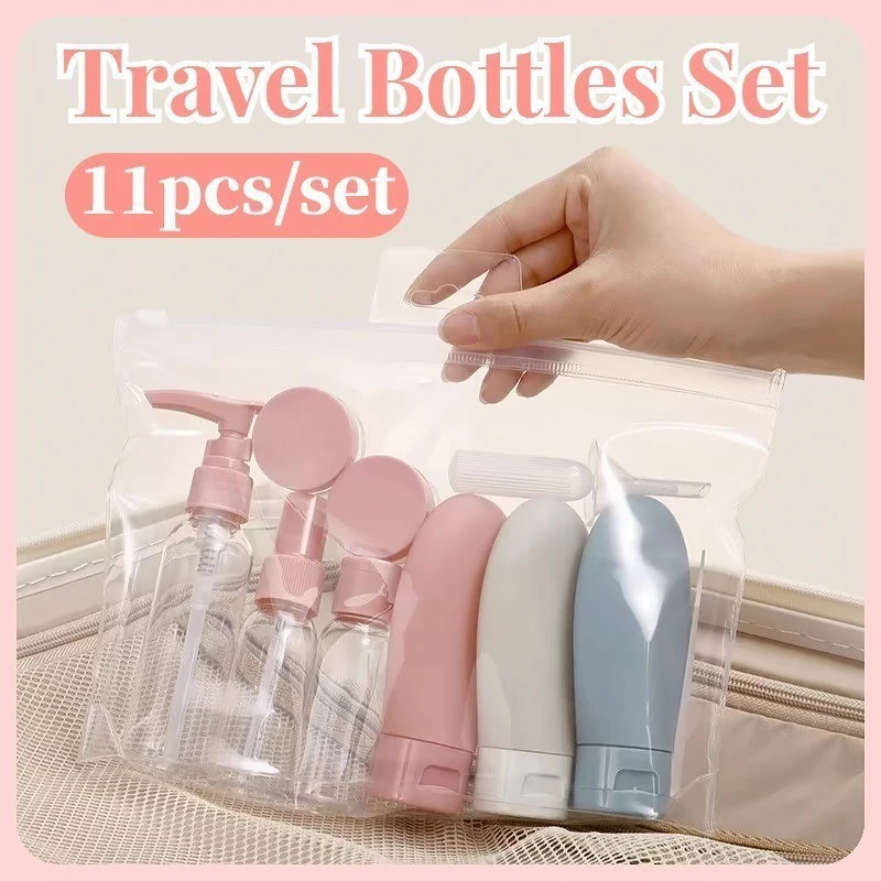 11-Piece Travel Size Toiletry and Skincare Container Set
