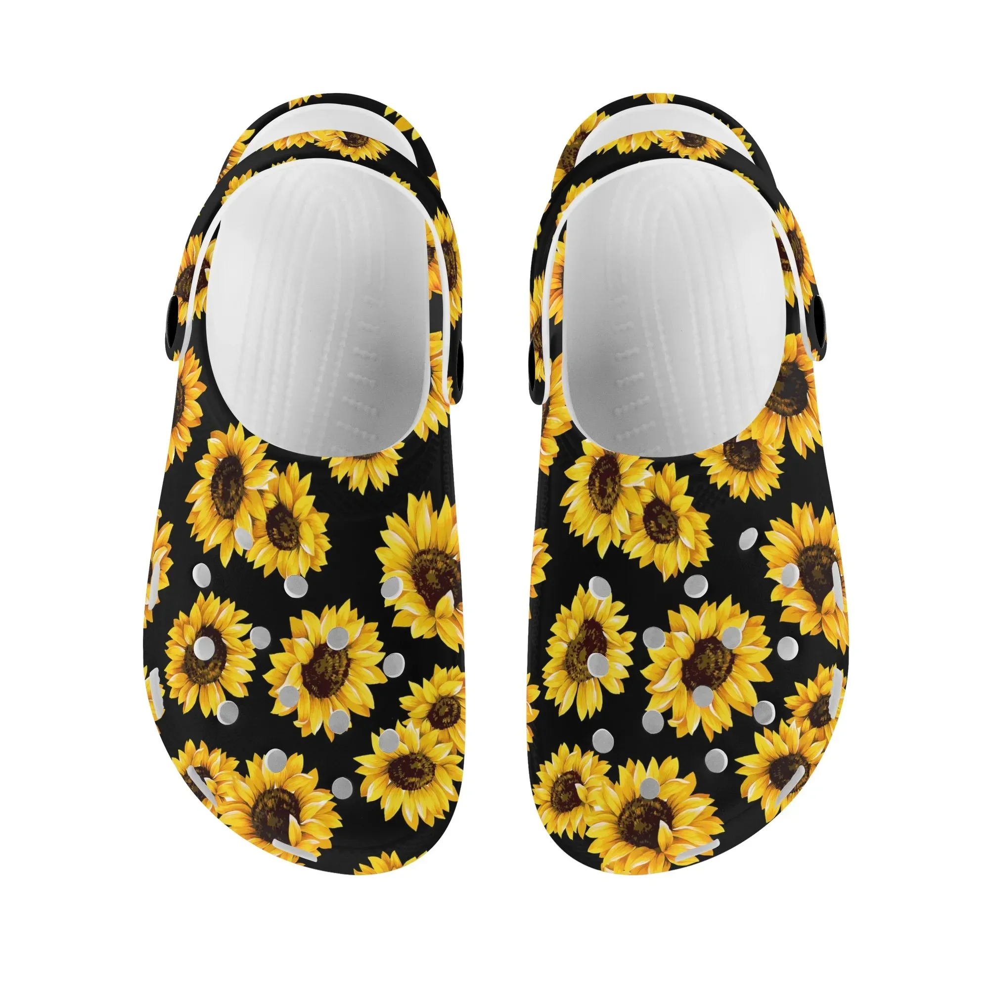 Sandals Female Fashion Sunflower Brand Designer Indoor Light Slippers Comfortable Non-slip Heel Strap Garden Shoes Slides