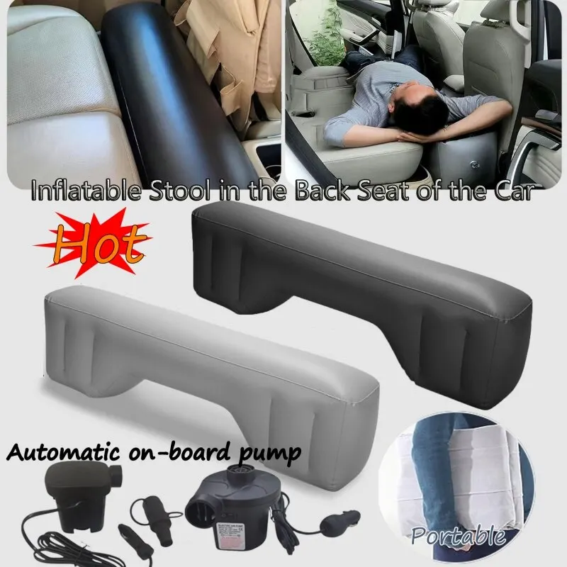 Car Travel Inflatable Mattress – Backseat Air Bed with Gap Padding for Auto Camping 1