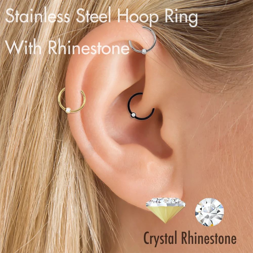 Triple Forward Helix Ear Piercings