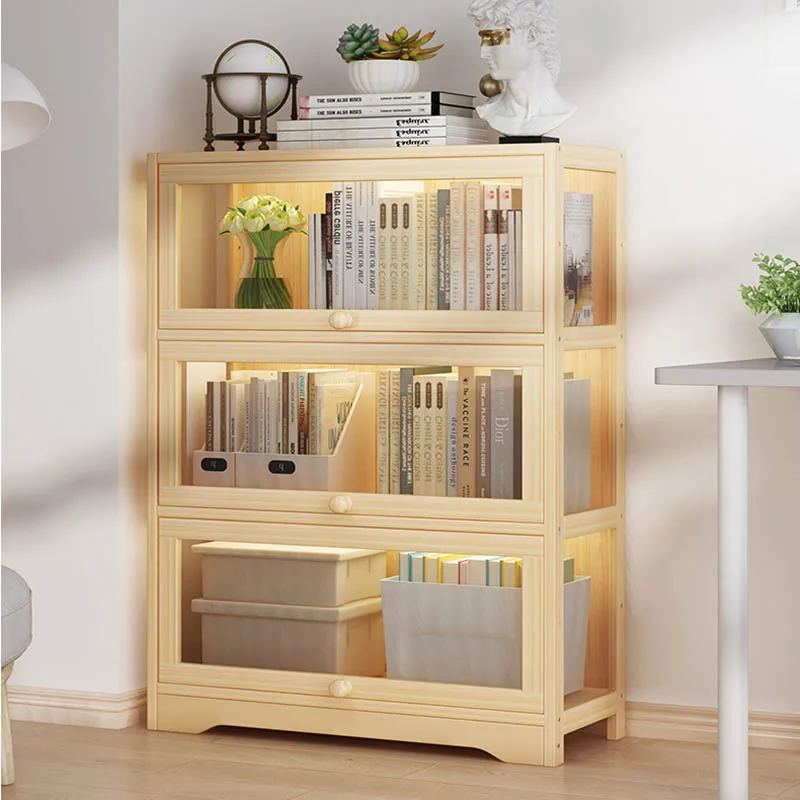 

Modern Wooden Bookcases Bedroom Minimalist Garden Bookends Bookshelf Library Storage Estanteria Habitacion Modular Furnitures