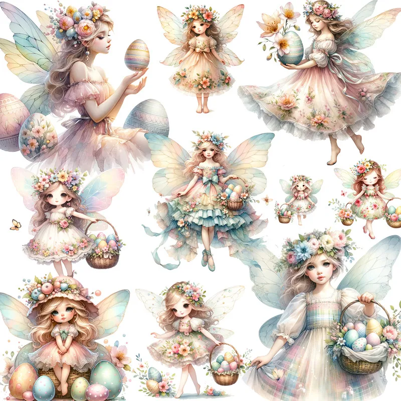 부활절 에그 스프라이트 스티커, 공예 및 스크랩북 스티커, 어린이 장난감 책 장..