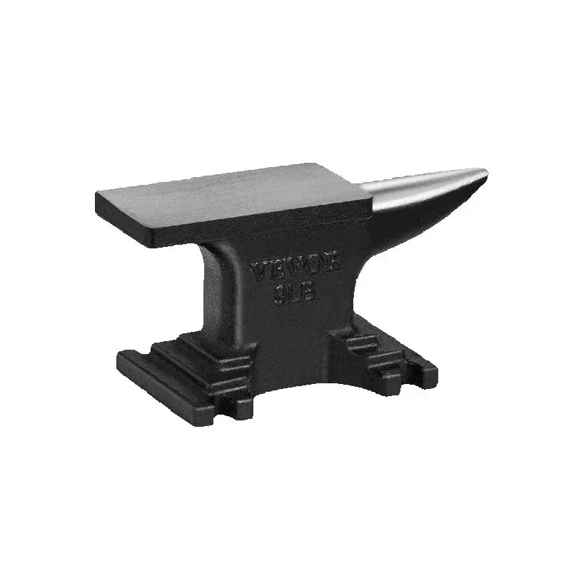 SucceBuy Single Horn Anvil Cast Steel Anvil High Hardness Rugged Round Horn Anvil Blacksmith Stable Base and Compact Design