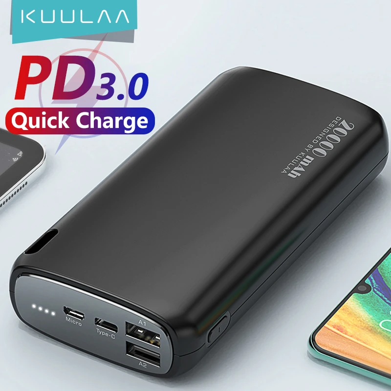 spannend bovenstaand zeven KUULAA Power Bank 20000mAh: Portable Charging Poverbank for iPhone 14 and  Other Devices - External Battery Charger - Aliexpress