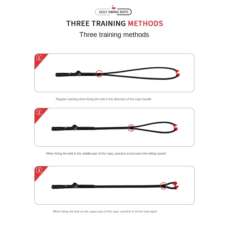 PGM Golf Swing Training Rope Indoor Physical Fitness Hand Grip Postural Correction Adjsutable Practice Supply Accessories HGB014 3
