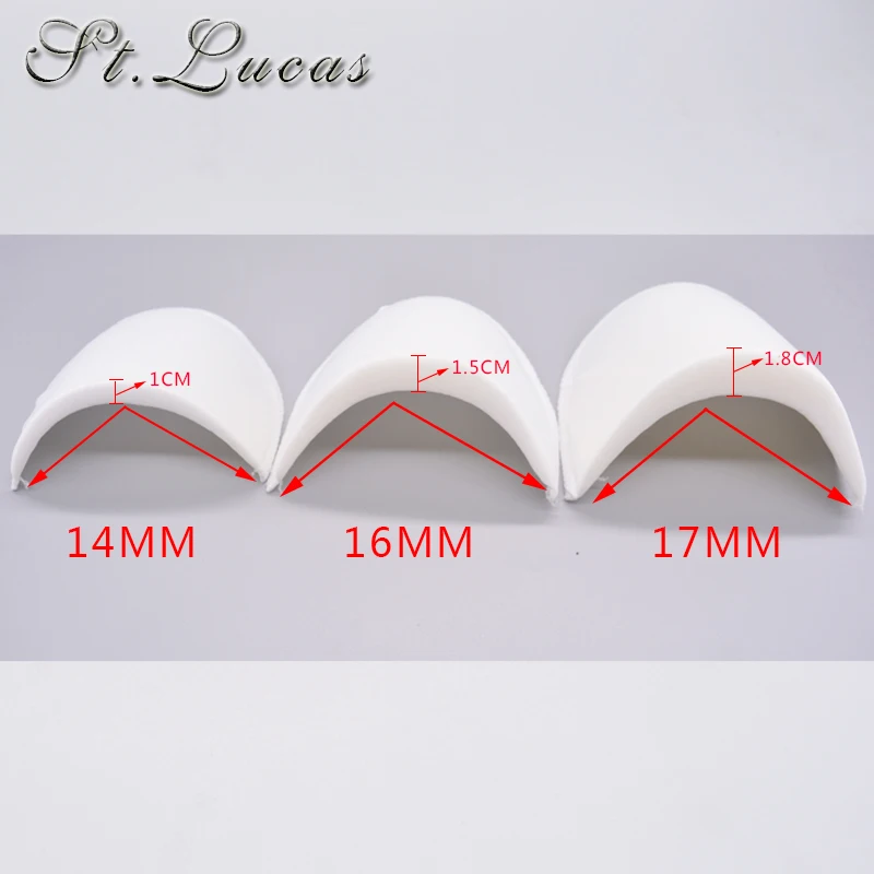 Shoulder Pads 4 Pairs Soft Padded Encryption Foam for Blazer T-shirt Clothes Sewing Accessories