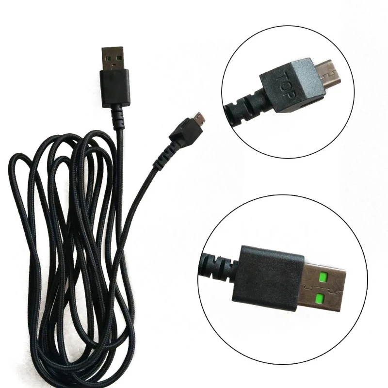 

Soft PVC Mouse Cable Durable Mouse Line Replacement Mouse Wire for Mamba HyperFlux Mouse