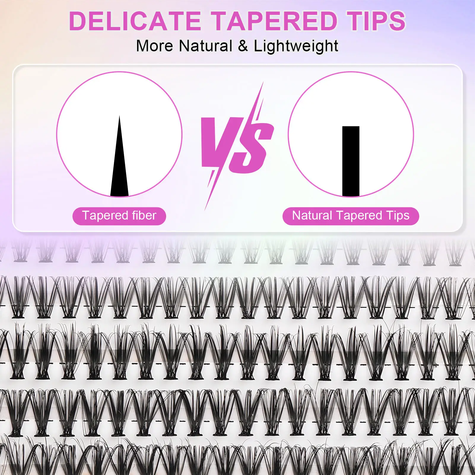 Extensions False Eyelashes Cluster DIY Curl Wispy Eyelash Korean Style Thick Fake Eyelash for Makeup Beauty Tools