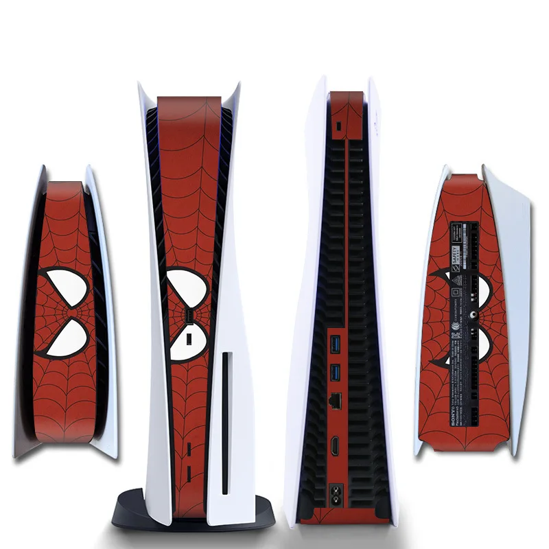 Iron Man Venom Side Sticker for Playstation 5 Digital Console Middle Part PS5 Host LED Lightbar Skin Sticker Decal Vinyl 