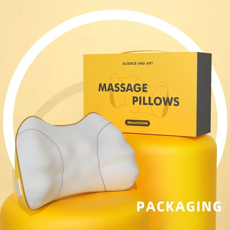 New New Lumbar Massager Back Mounted Neck Hot Compress Massage Pillow Lumbar Spine Massage Pillow Cervical Spine Massage Instrum
