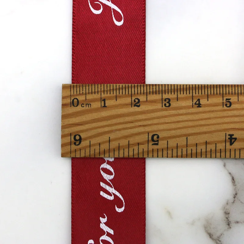 (10 Meters/roll) 25mm Just For You Printed Satin Ribbon Romantic Ribbons Gift Packaging Decoration Party Home Handmade