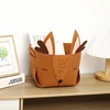 Cute Cartoon Animal DIY Storage Box Felt Fabric Foldable Storage Basket For Nursery Toys Organizers 6