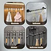 Stainless Steel Over Glass Door Shower Door Back Shower Towel Rack S-Shape Bathroom Bathrobe Hanger Holder Hooks 6