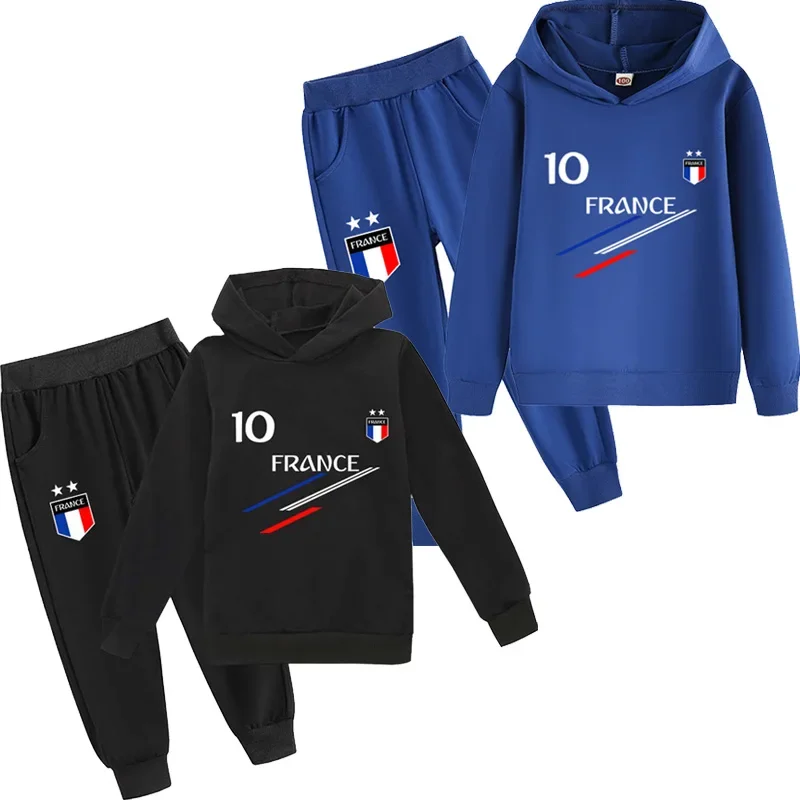Kids Clothes Baby Boys France Football 10 MBP jersey Tracksuit 2Pcs Children Boy Sports suit Outfits Sets kids clothes