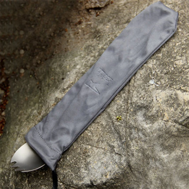 Camping Cutlery Keith Titanium Spork Fork Spoon Travelling Picnic Tableware With Bottle Opener Ultralight 15g Ti5311 portable tableware portable cutlery titanium tableware