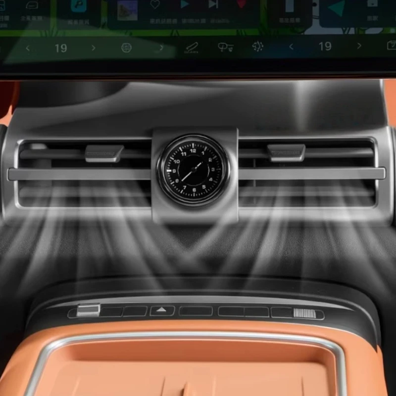 BYD 레오파드 7 티타늄 7용 센터 콘솔 시계 발광 자동차 쿼츠 시계 인테리어 장식 내부 개조 액세서리