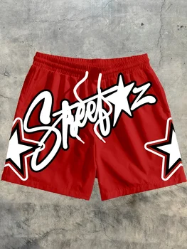 The 2025 summer new men's beach pants with 3D pattern printing feature a fashionable casual and simple outfit