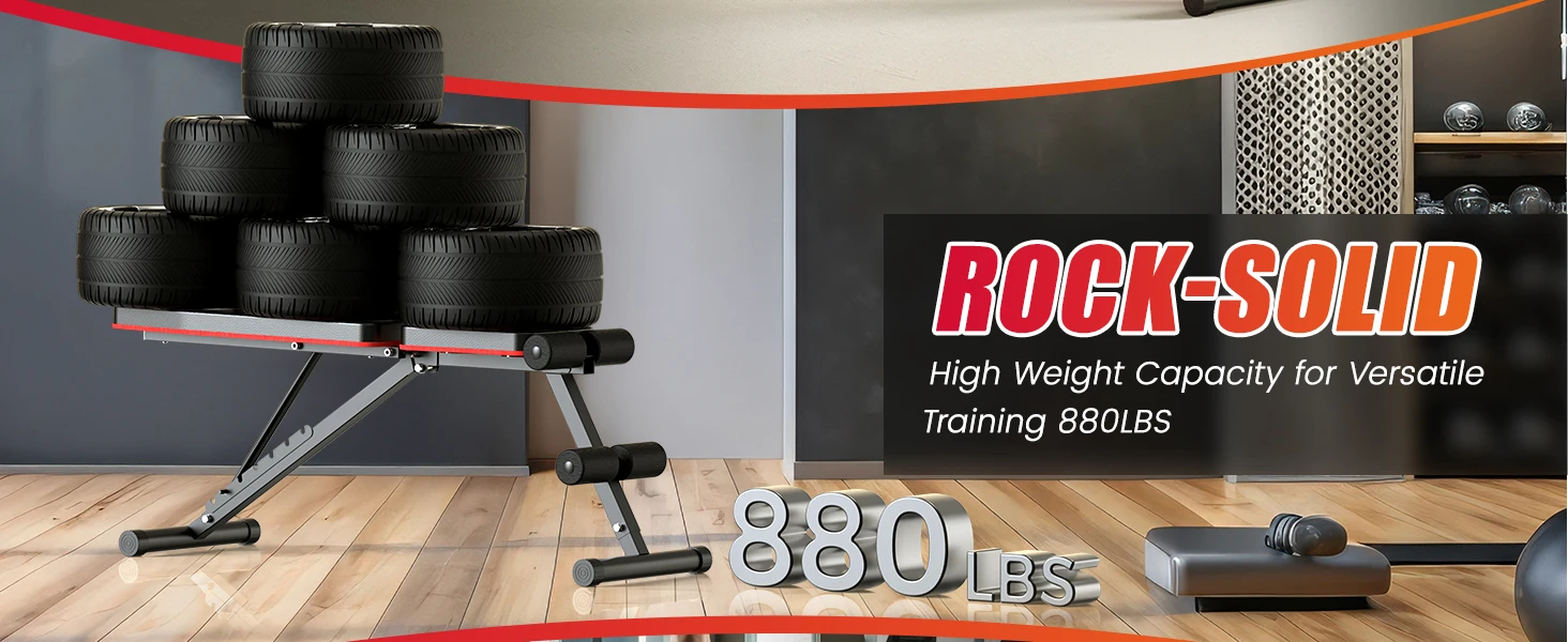 adjustable workout bench setup