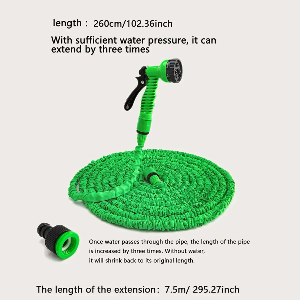 Expandable Magic Hose, High-Pressure Car Wash, 7Water Spraying Functions, Water Gun, Home Garden Watering Hose garden hose