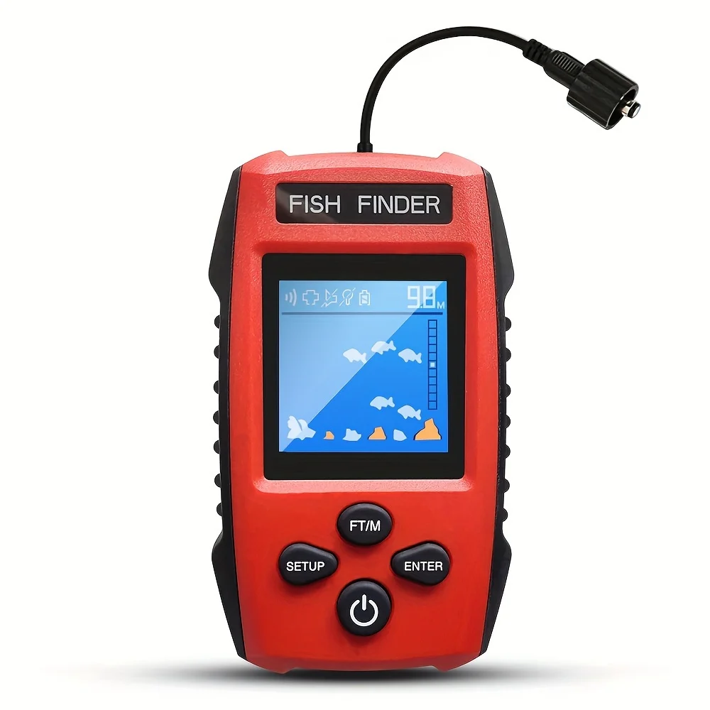 Sonar pêche filaire écran couleur - Transducteur détection profonde pour bateaux kayak pêche mer