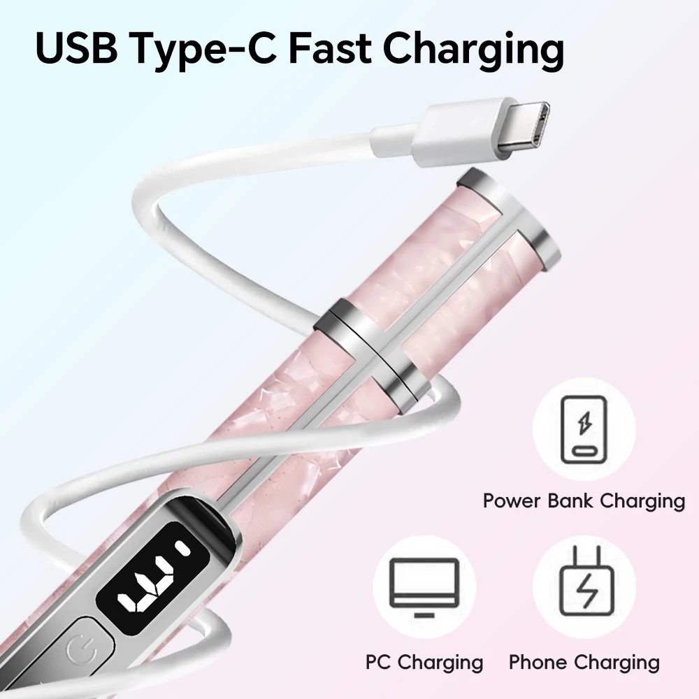 Rechargeable Electric Nail Drill Kit with 3 Modes & LED Display, Professional Manicure Pedicure Tool for Nail Care & Gel Removal