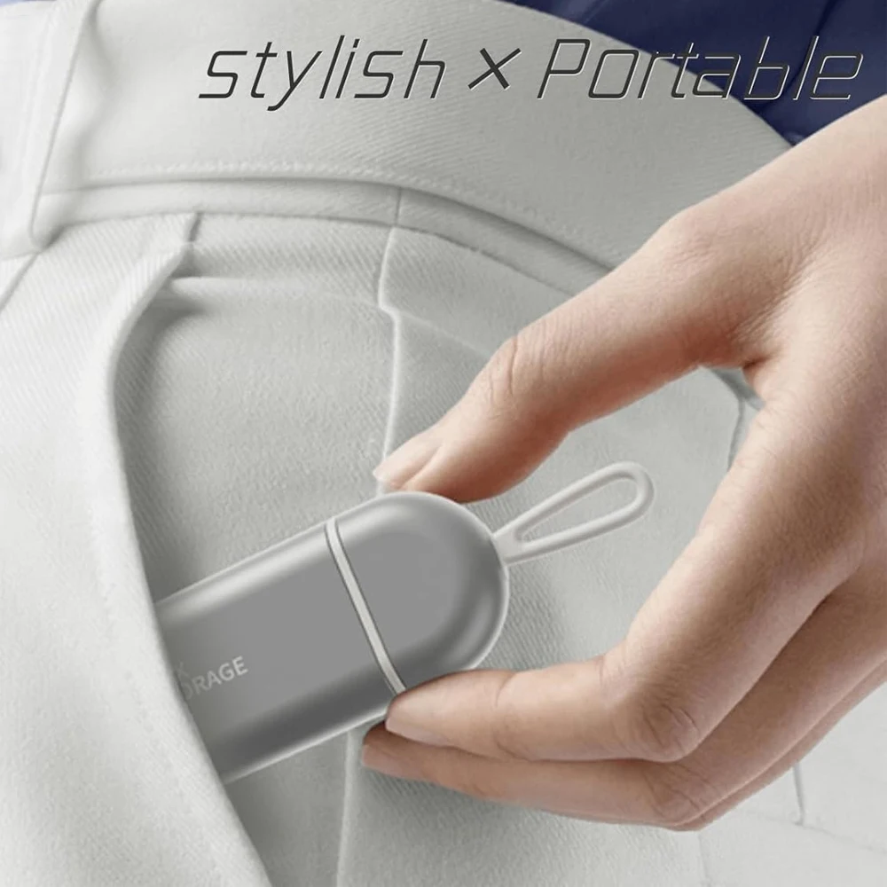 Compact and Portable Moisture-Proof Pill Organizer with 3 Compartments