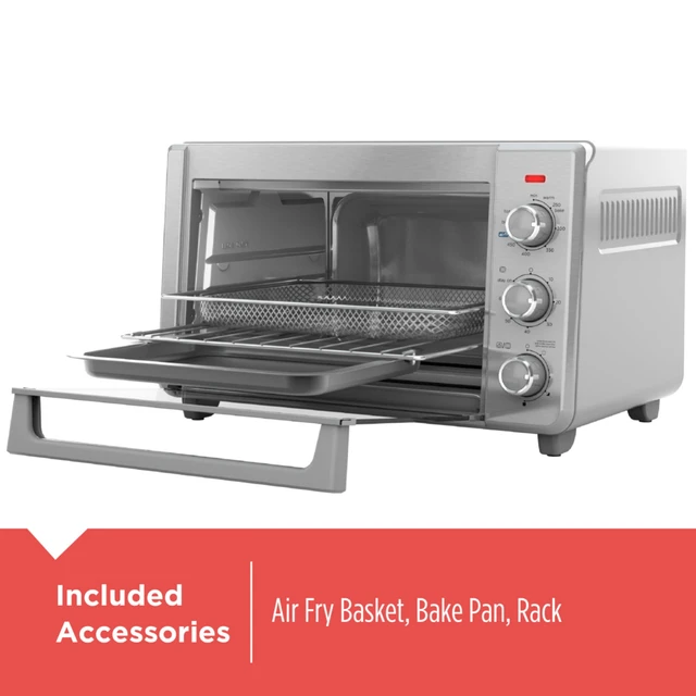 Extra Wide Crisp 'N Bake Air Fry Toaster Oven