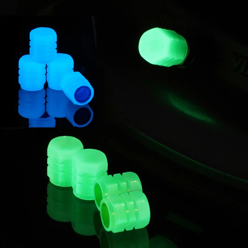 Universal Luminous Tire Valve Cap Plastic ABS Dustproof Tires Accessories Tire Stem Covers Application Car Motorcycle Bicycle 4