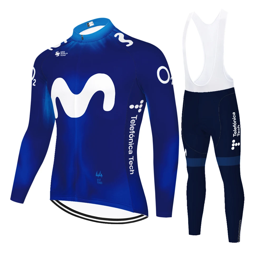 2025 Movistar verano primavera tricota ciclismo hombre ropa de
