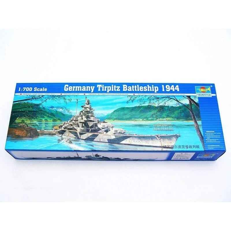 

Trumpeter 05712 1/700 Scale Germany Tirpitz Battleship 1944 Model Boat Static Warship TH05436-SMT2