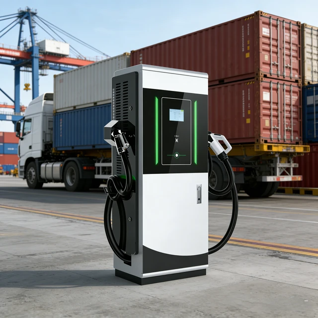 สถานีชาร์จรถยนต์ไฟฟ้าเชิงพาณิชย์อัจฉริยะ 120 กิโลวัตต์ - ดีไซน์สายชาร์จคู่สำหรับการชาร์จรถยนต์ไฟฟ้าพร้อมกัน 1