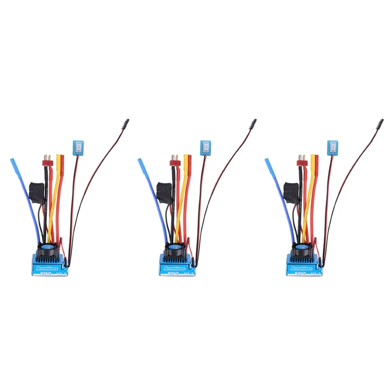 

3X 120A Brushless Esc Electric Speed Controller Waterproof Dust-Proof Rc Part Accessory